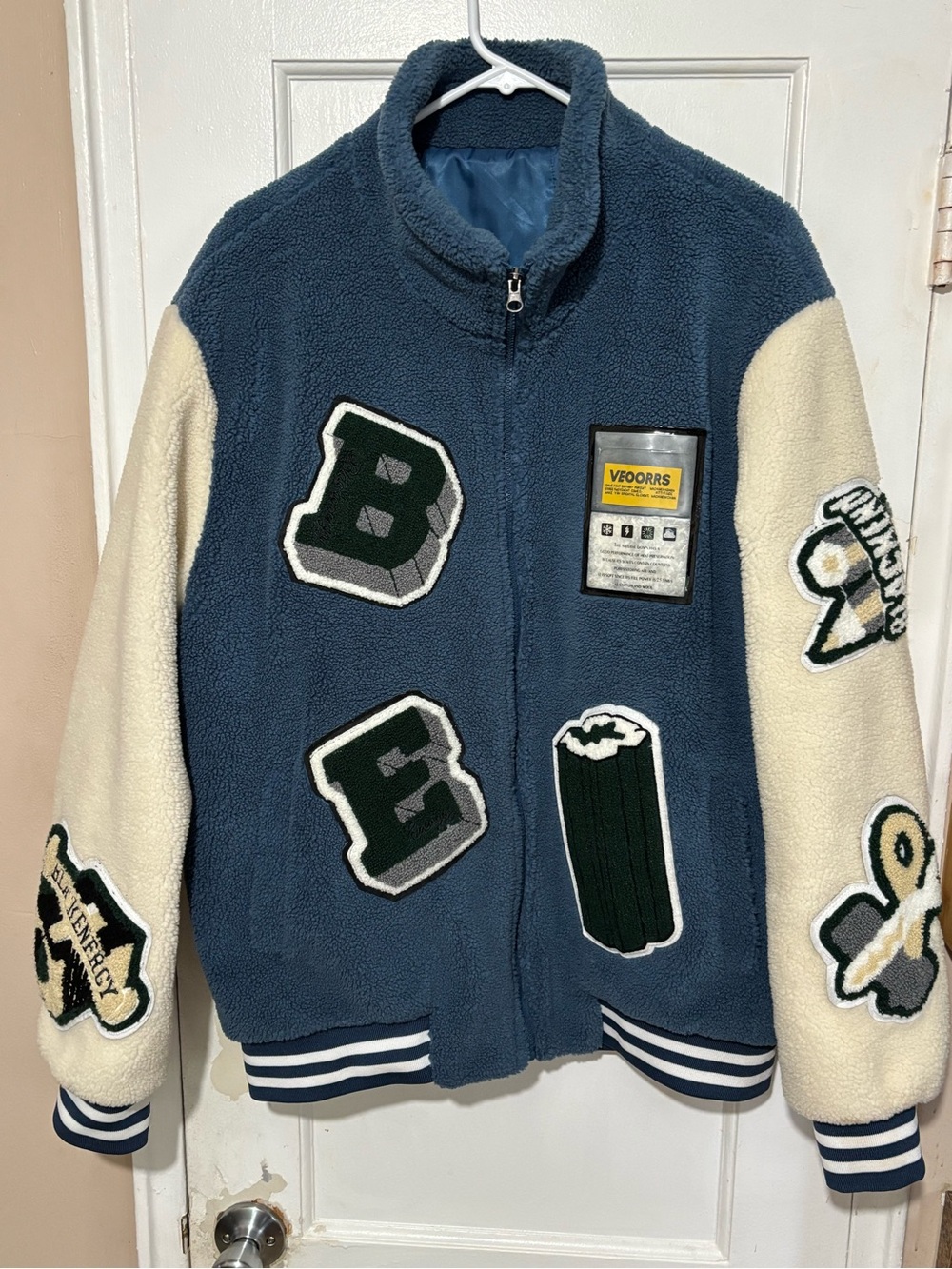 BLACK ENERGY VARSITY JACKET MENS.